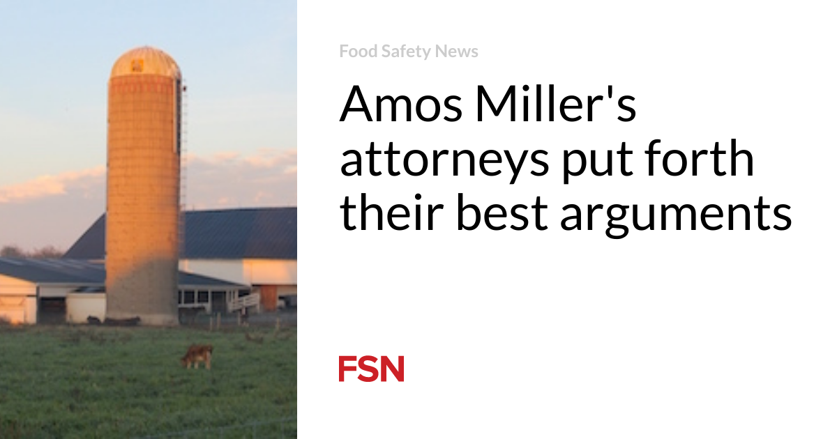 Amos Miller's lawyers presented their best arguments