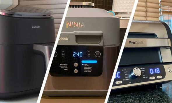 Air fryers from Cosori, Ninja and ProCook