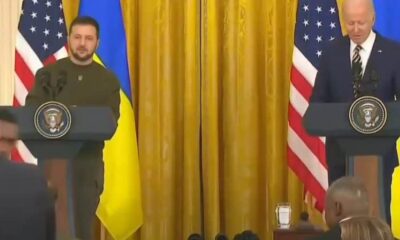 Biden and Zelenskyy hold a press conference at the White House.