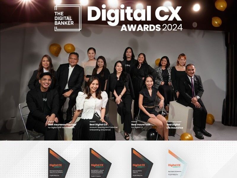 Digital life insurer Singlife Philippines wins four Digital CX Awards from The Digital Banker