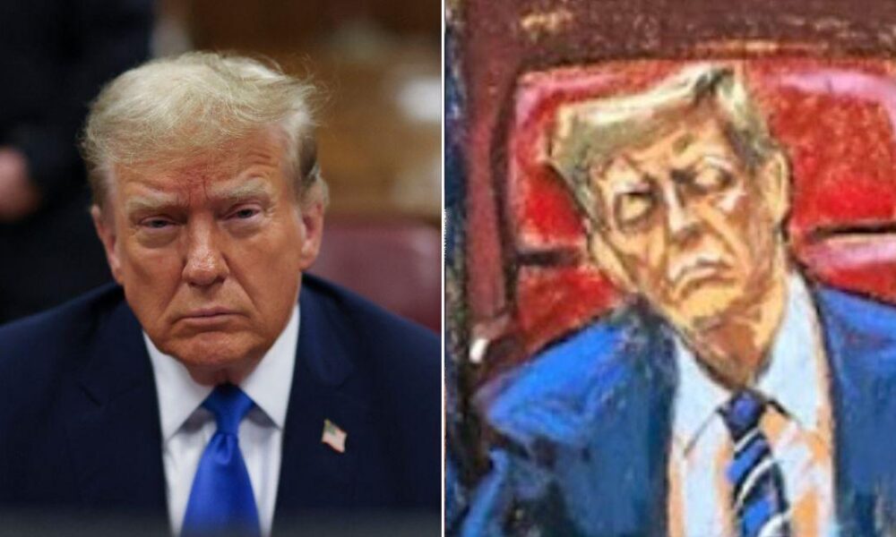 Donald Trump Rages Over Court Sketch of Him Asleep: Report