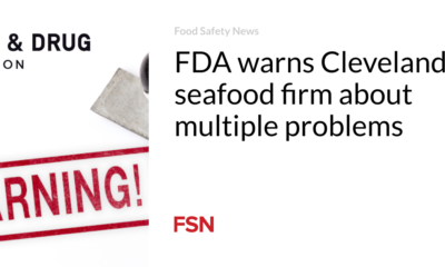 FDA warns Cleveland seafood company of multiple problems