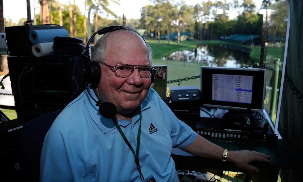 In Verne Lundquist's final Masters moment, the hour was his