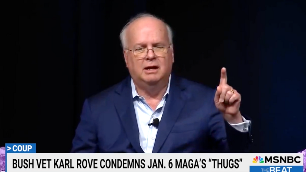Karl Rove wants all 'Sons Of Bi***es' from January 6 to be hunted down and jailed