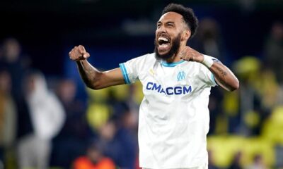 Marseille player Pierre-Emerick Aubameyang is happy to be the Europa League top scorer, but his ultimate goal is higher