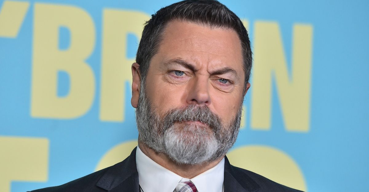 Nick Offerman talks about the wild time he spent 'all night' high in prison