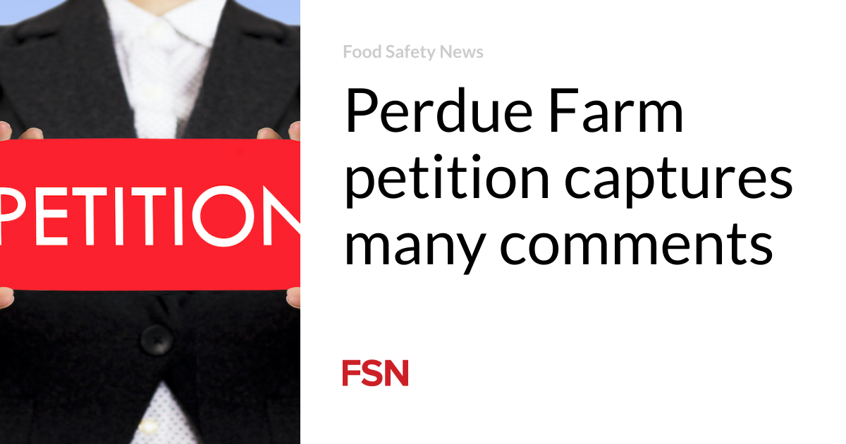 Perdue Farm's petition has generated many responses