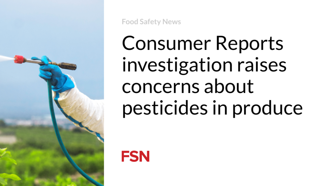 Research from Consumer Reports raises concerns about pesticides in products