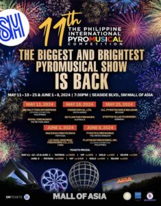 Ten years of excitement: The 11th Philippine International Pyromusical Competition revives at SM Mall of Asia