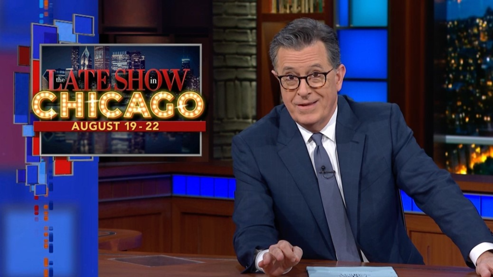 'The Late Show With Stephen Colbert' airs live from Chicago for DNC - Blog Aid