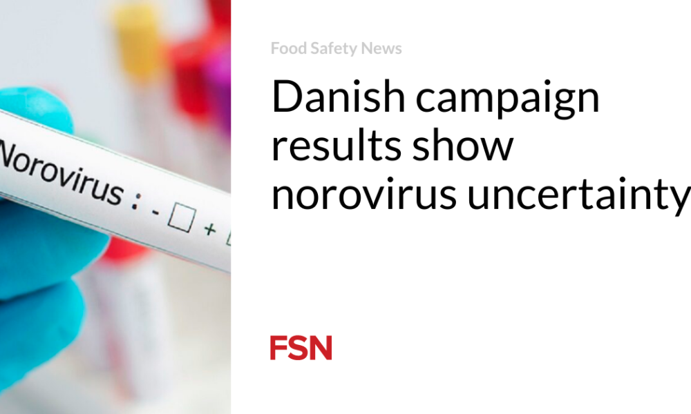 The results of the Danish campaign show uncertainty about the norovirus
