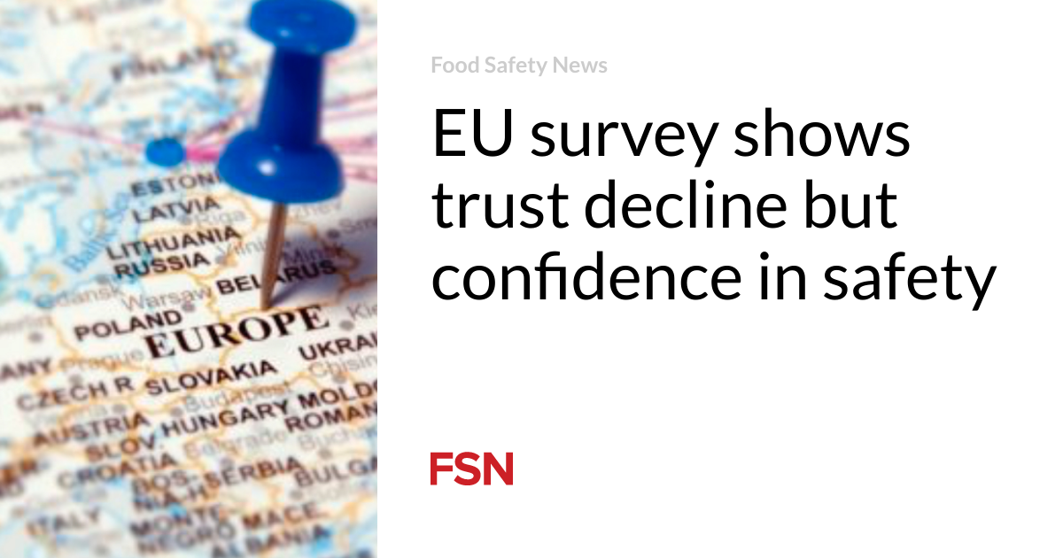 An EU study shows that trust is declining, but that confidence in safety is declining