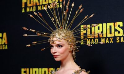 Anya Taylor-Joy Wears a Sheer Dress Covered in Spikes to the 'Furiosa' Premiere