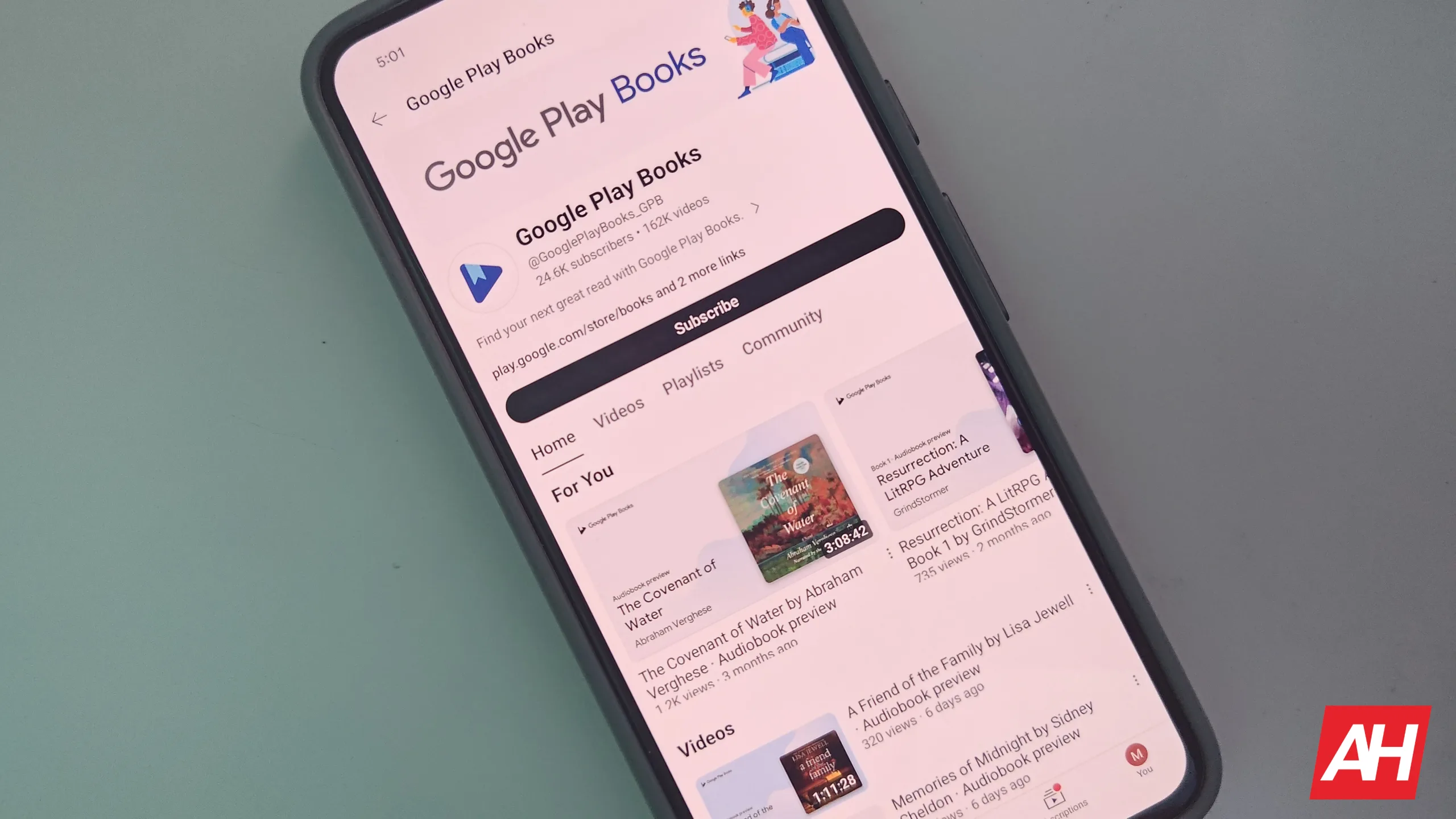 Audiobook previews from Google Play Books now on YouTube