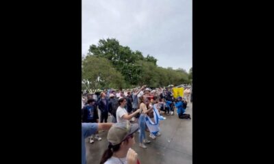 Awesome!  Hordes of LSU students hijack the Pro-Hamas protest, forcing agitators to retreat as they drown out their cries with loud "USA! US!"  Chants (VIDEO) |  The Gateway expert