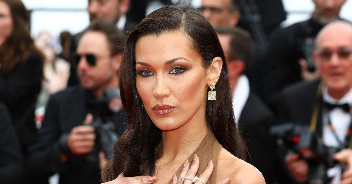 Bella Hadid turns heads at Cannes in a see-through bra dress