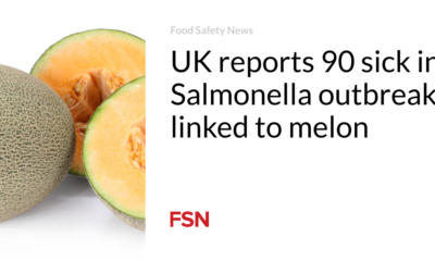 Britain reports 90 sick due to salmonella outbreak linked to melon