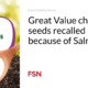 Cheap chia seeds recalled due to Salmonella