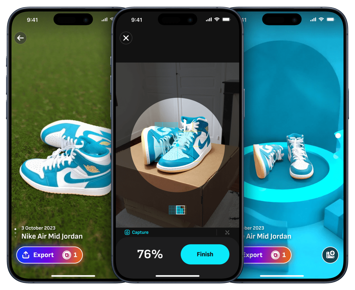 Doly allows you to generate 3D product videos from your iPhone
