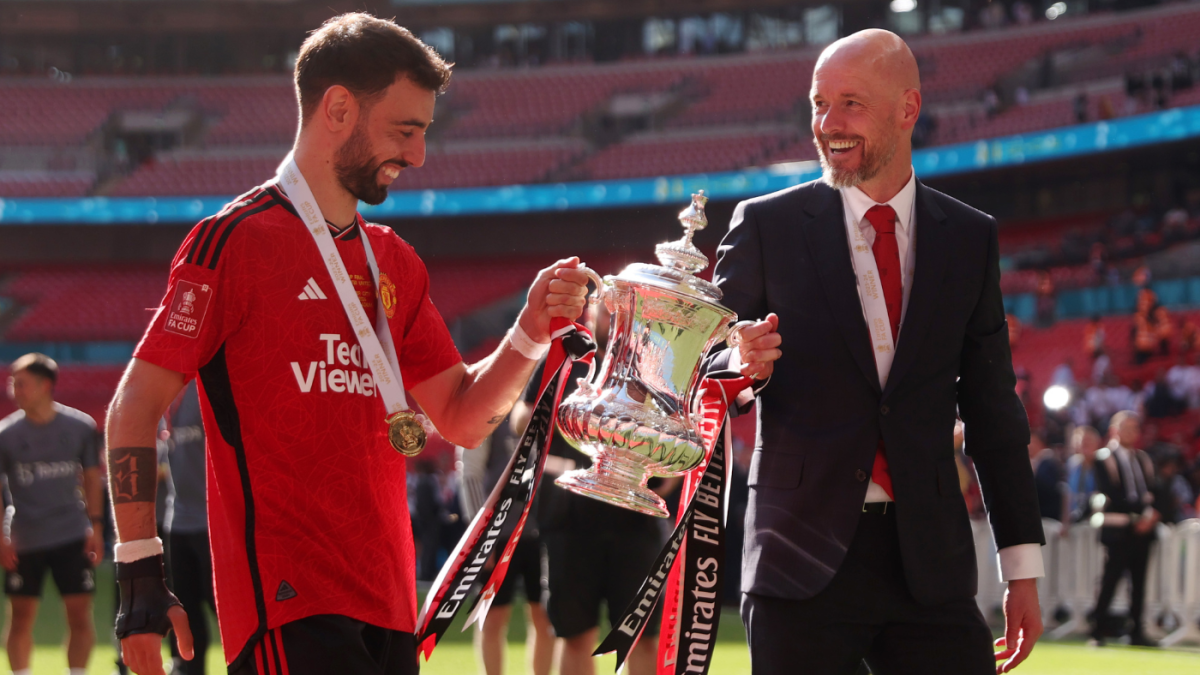 Erik ten Hag 'very proud of players and staff' after FA Cup win while Man United's future remains uncertain