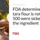 FDA determines that taramal is not safe;  500 were sick from the ingredient
