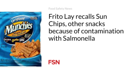 Frito Lay recalls Sun Chips, other snacks due to Salmonella contamination