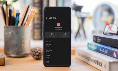 App storage settings on an Android smartphone