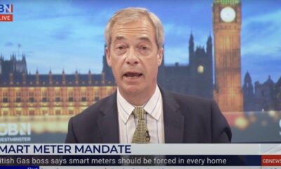 Nigel Farage has responded to the demands from the Chief Executive of British Gas that smart meters are mandatory in the UK saying he will never get one and said many people who do are 'bullied into it'. 