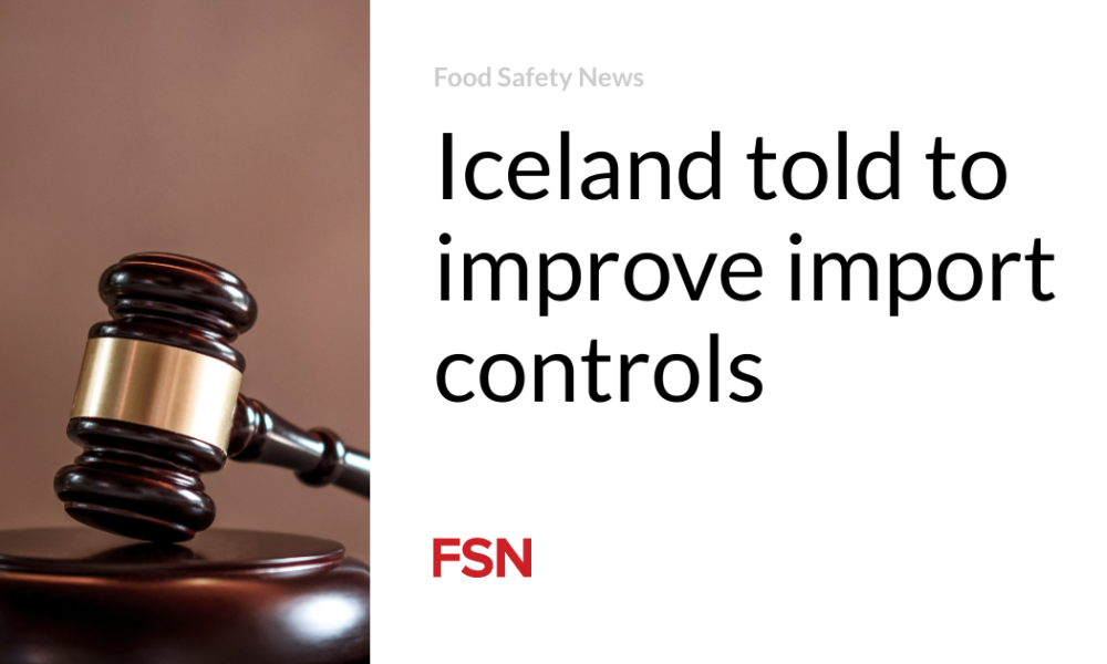 Iceland was told that import controls needed to be improved