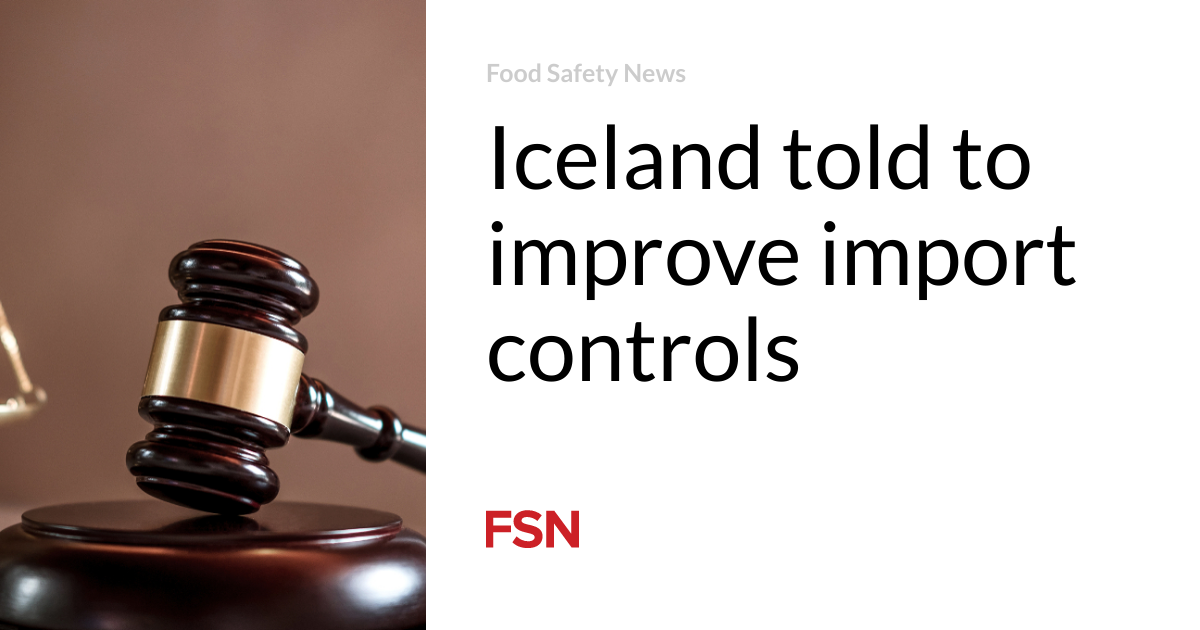 Iceland was told that import controls needed to be improved