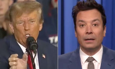 Jimmy Fallon uses old Trump clips to hilariously answer his 'interview' questions
