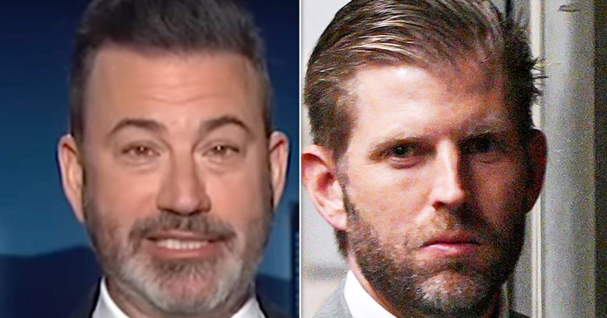 Jimmy Kimmel shadows Eric Trump in the most golden way possible
