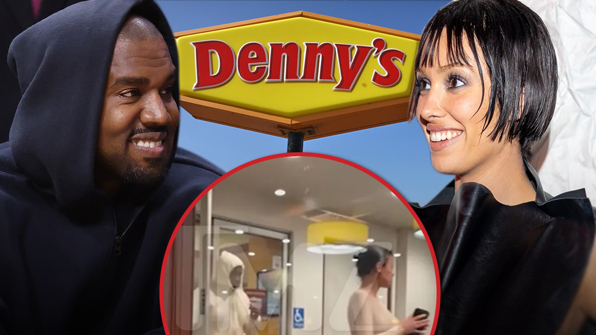 Kanye West and Bianca Censori dine at Denny's amid big Yeezy changes