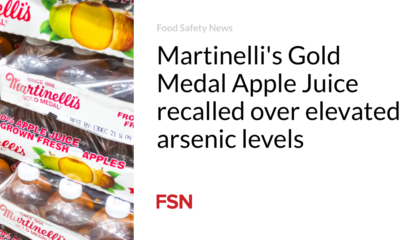 Martinelli's Gold Medal Apple Juice Recalled Due to Elevated Arsenic Levels