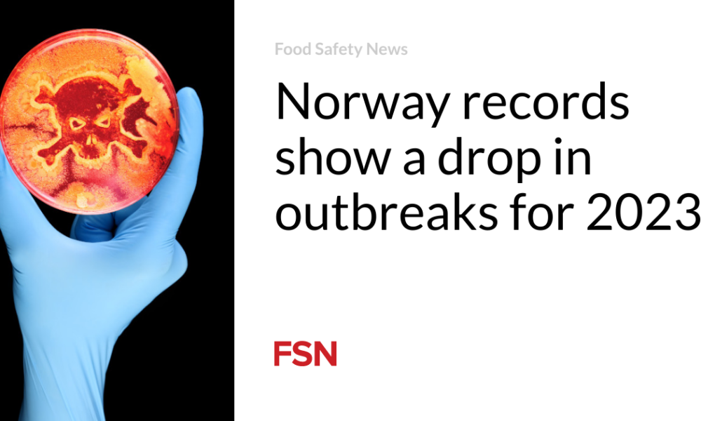 Norwegian data shows that the number of outbreaks decreased in 2023