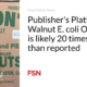 Publisher's Platform: Walnut E. coli outbreak likely 20 times larger than reported