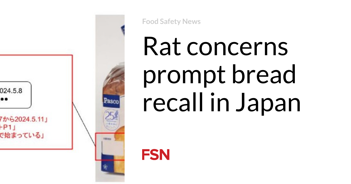 Rat worries about rapid recall of bread in Japan