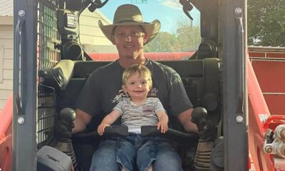 Rodeo Star's three-year-old son wakes up after driving a toy tractor into the river