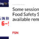 Some Food Safety Summit sessions are available remotely