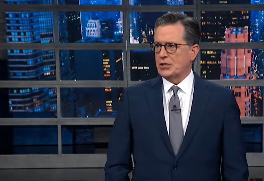 Stephen Colbert talked about Hannibal Lecter and Trump on The Late Show.