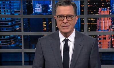 Stephen Colbert talks about the Trump trial.