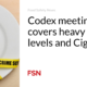 The Codex meeting covers heavy metal and Ciguatera levels