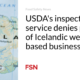 The USDA inspection service rejects the petition from Icelandic internet companies