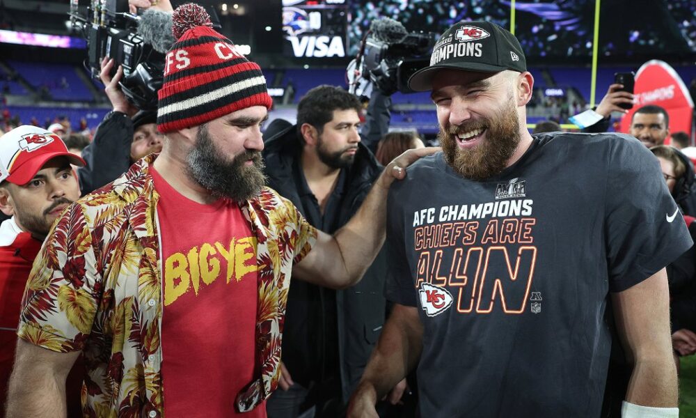 Travis and Jason Kelce record 'New Heights' from Cannes Lions Fest