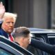 Trump leaves after the judge imposes a fine and threatens prison