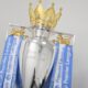 Where is the Premier League trophy as Manchester City and Arsenal battle for the title on the final day?