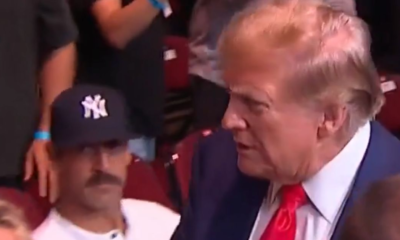 Aaron Rodgers completely ignores greeting Trump at the UFC event