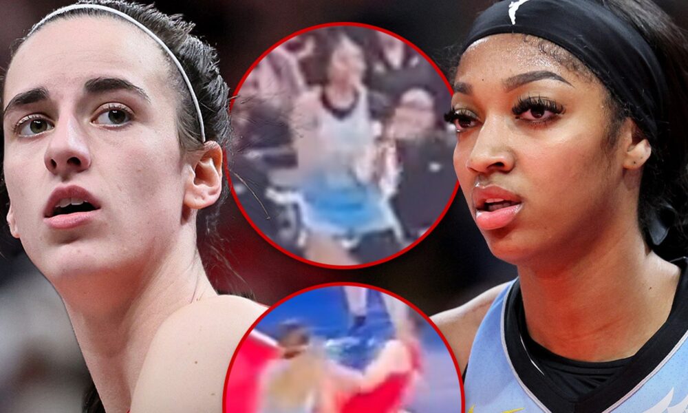 Angel Reese cheers on cheap shot on Caitlin Clark during Sky-Fever Game