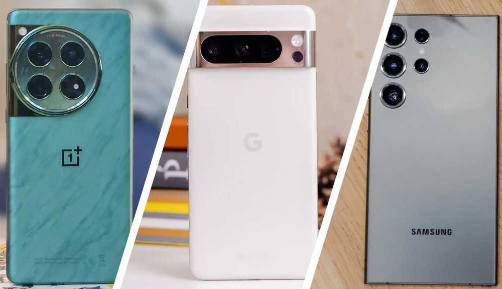 OnePlus 12, Google Pixel 8 Pro and Samsung Galaxy S24 Ultra