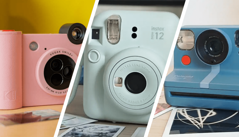 Kodak, Instax and Polaroid instant cameras